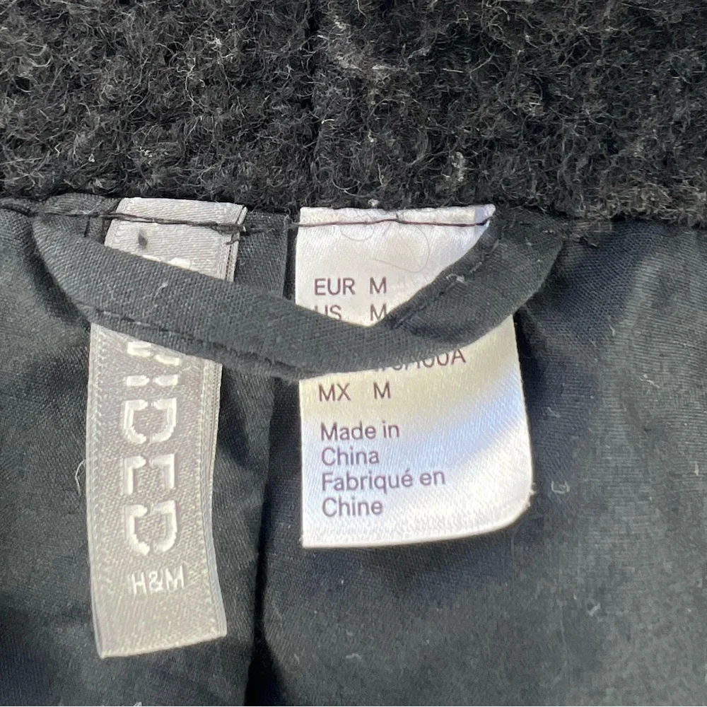 H&M Black Men's Coat, Size M - Picture 5 of 5